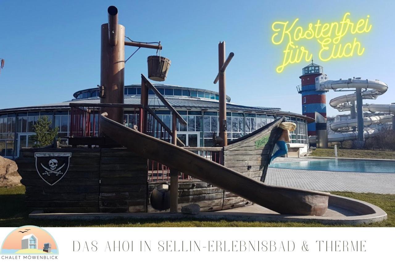 Apartment Moewenblick Ruegen Mit Meerblick, Sauna Und Kamin Alt Reddevitz